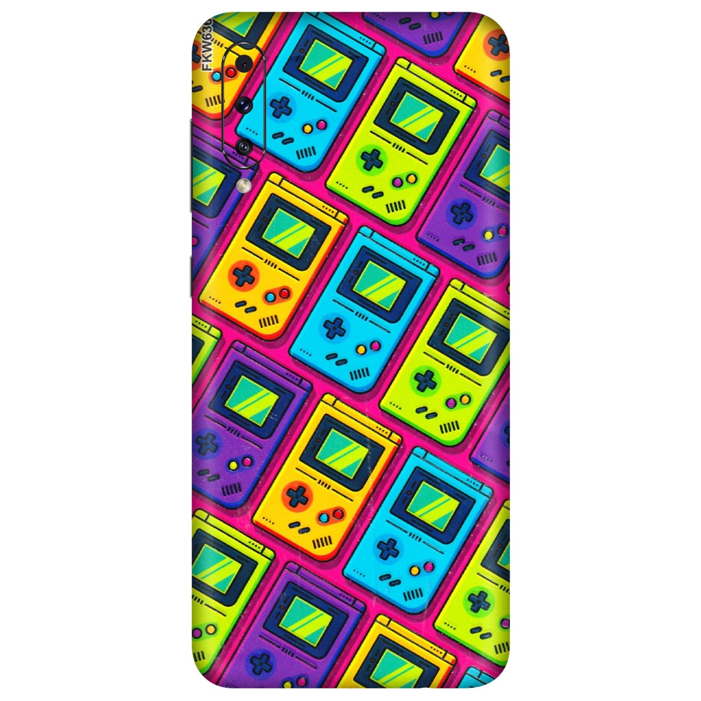 Samsung A/S Series Phone Skins (All Models) - Gameboy Colourful - 3D Embossed Finish (L-266) Samsung Galaxy A70s