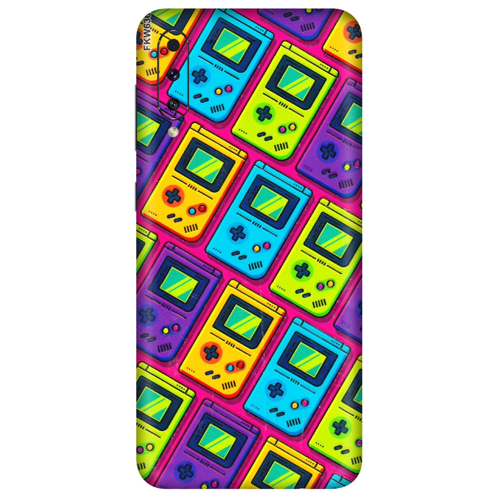 Samsung A/S Series Phone Skins (All Models) - Gameboy Colourful - 3D Embossed Finish (L-266) Samsung Galaxy A70s