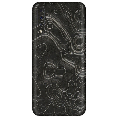 Samsung A/S Series Phone Skins (All Models) - Abstract White Line Map - 3D Embossed Finish (L-269) Samsung Galaxy A70s