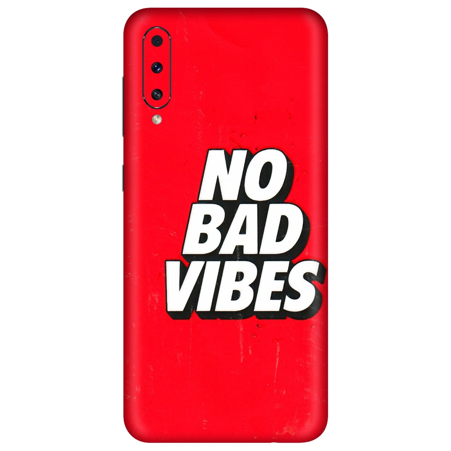 Samsung A/S Series Phone Skins (All Models) - No Bad Vibes - 3D Embossed Finish (L-280) Samsung Galaxy A70s