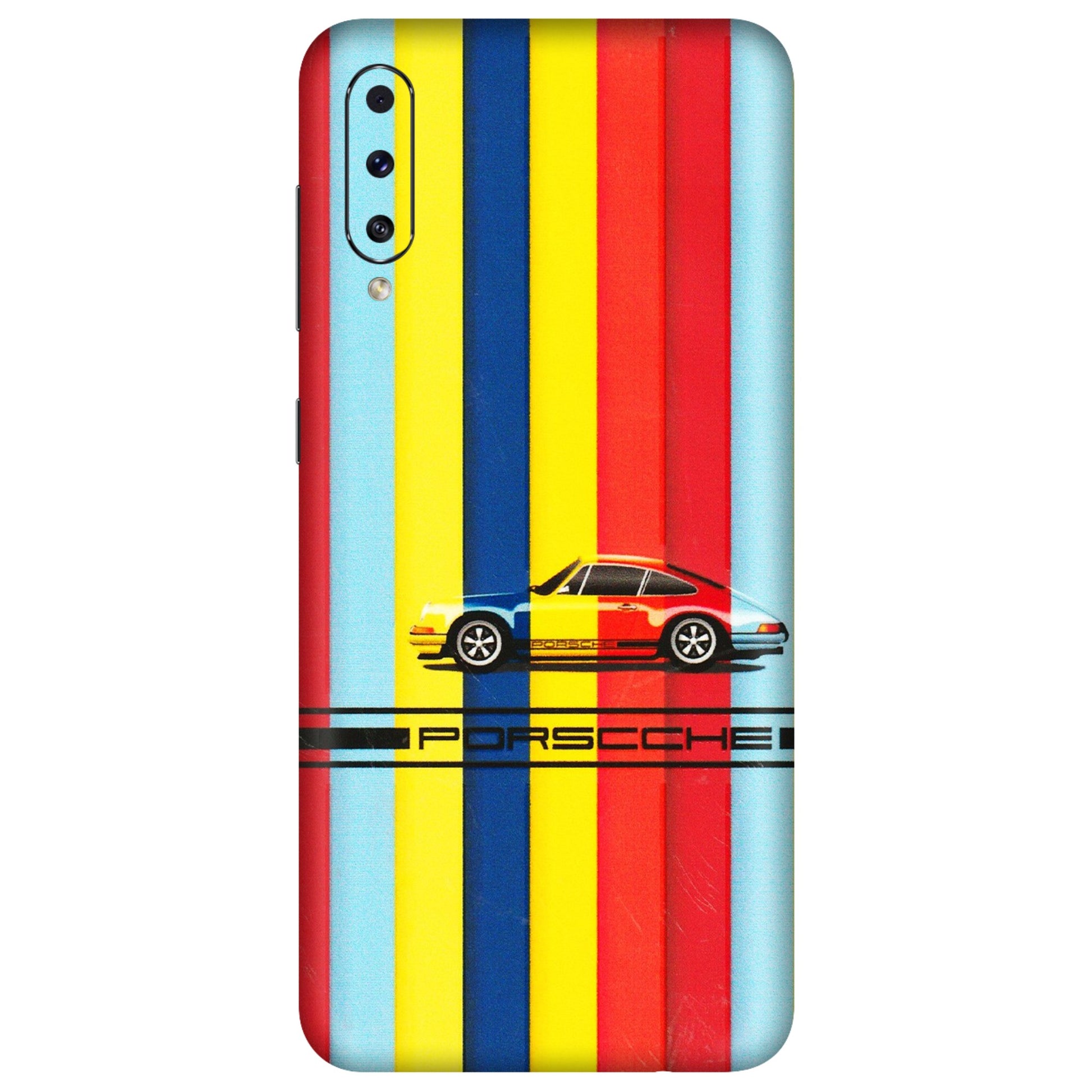Samsung A/S Series Phone Skins (All Models) - Multicolour Porche - 3D Embossed Finish (L-39) Samsung Galaxy A70s