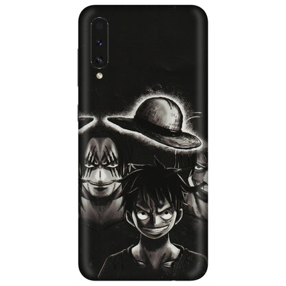 Samsung A/S Series Phone Skins (All Models) - Black Luffy Hat - 3D Embossed Finish (L-57) Samsung Galaxy A70s