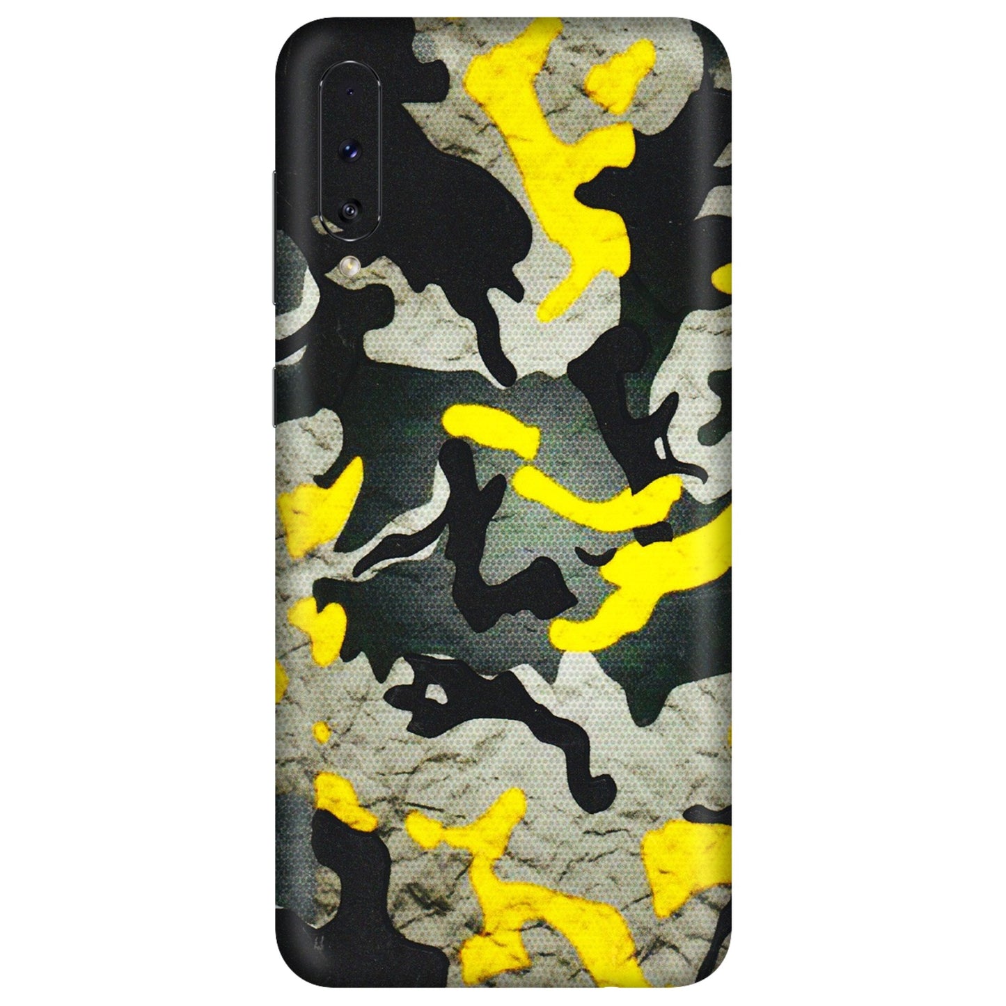 Samsung A/S Series Phone Skins (All Models) - Yellow Camouflage - 3D Embossed Finish (L-61) Samsung Galaxy A70s