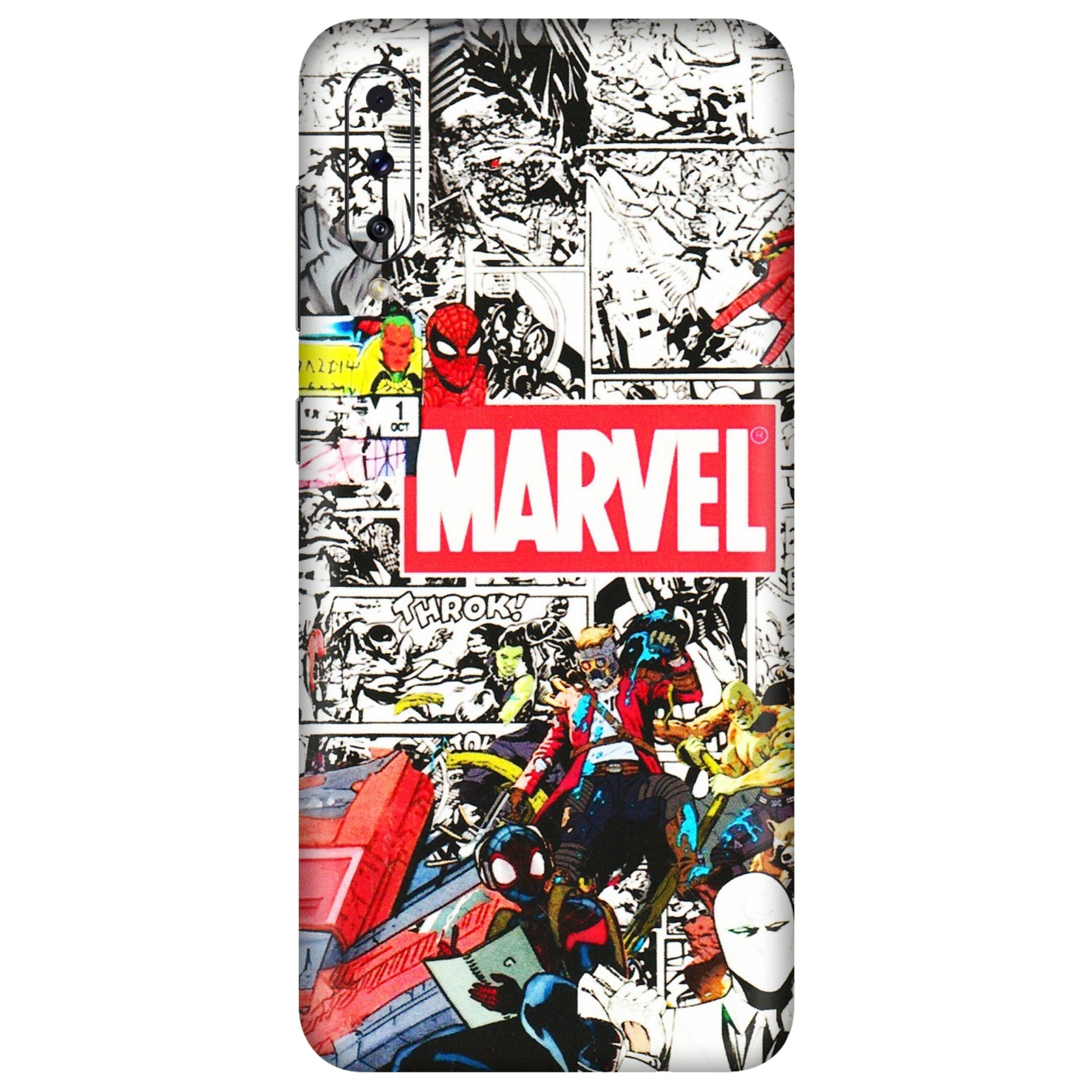 Samsung A/S Series Phone Skins (All Models) - Marvel Colorful Comic - 3D Embossed Finish (L-64) Samsung Galaxy A70s