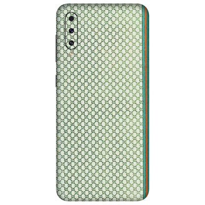 Samsung A/S Series Phone Skins (All Models) - Gucci Fabric Pattern - 3D Embossed Finish (L-73) Samsung Galaxy A70s