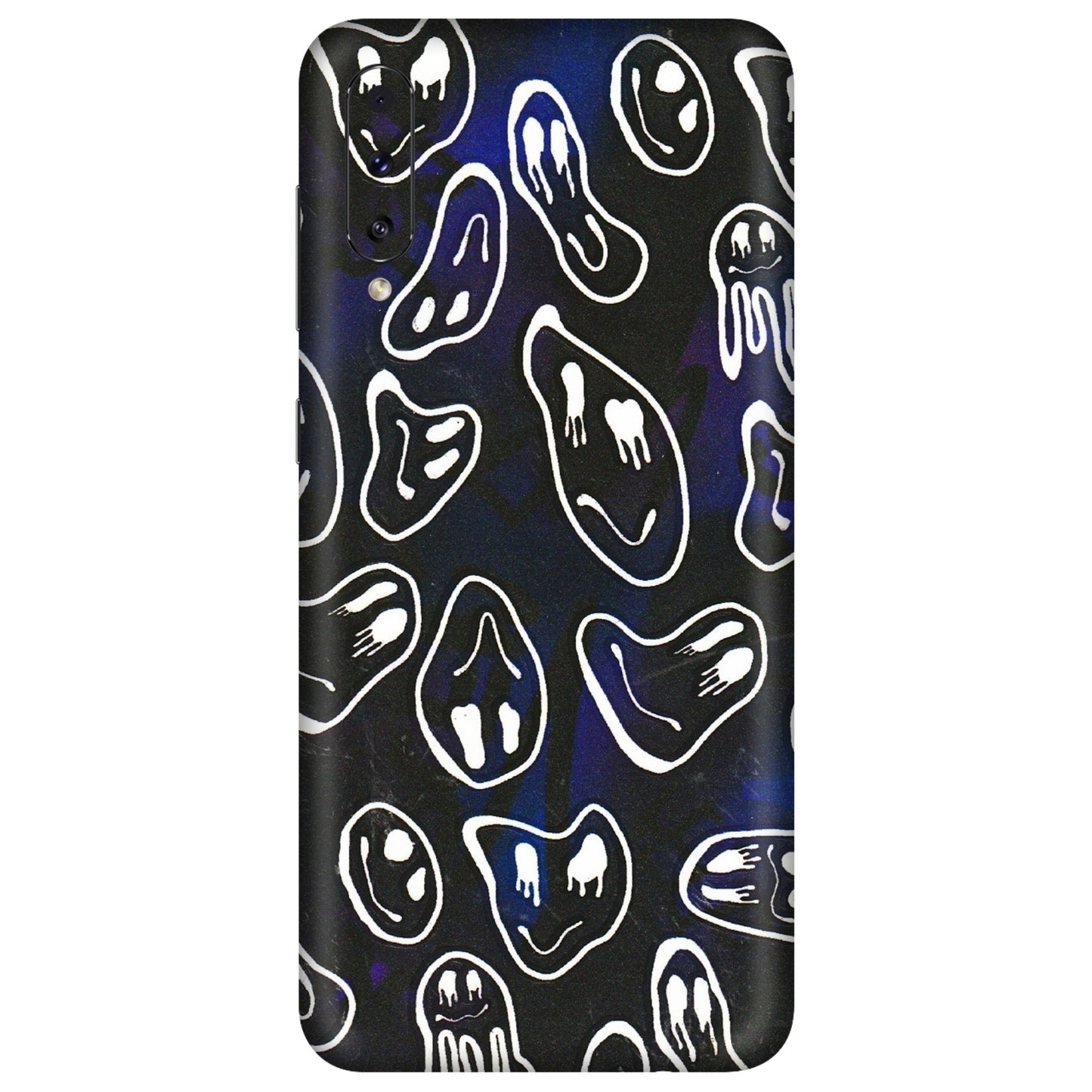 Samsung A/S Series Phone Skins (All Models) - Distorted Smileys - 3D Embossed Finish (L-92) Samsung Galaxy A70s