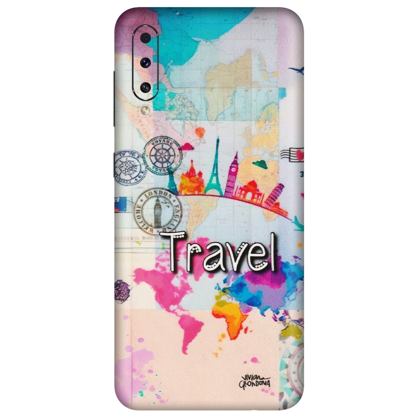 Samsung A/S Series Phone Skins (All Models) - Travel The Wonders - Matte Finish (M-108) Samsung Galaxy A70s