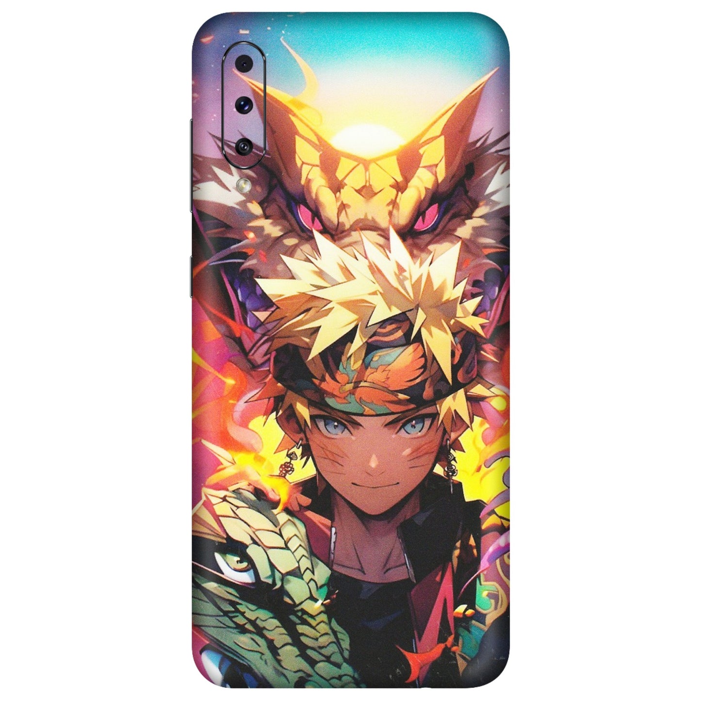 Samsung A/S Series Phone Skins (All Models) - Angry Naruto Anime - Matte Finish (M-148) Samsung Galaxy A70s