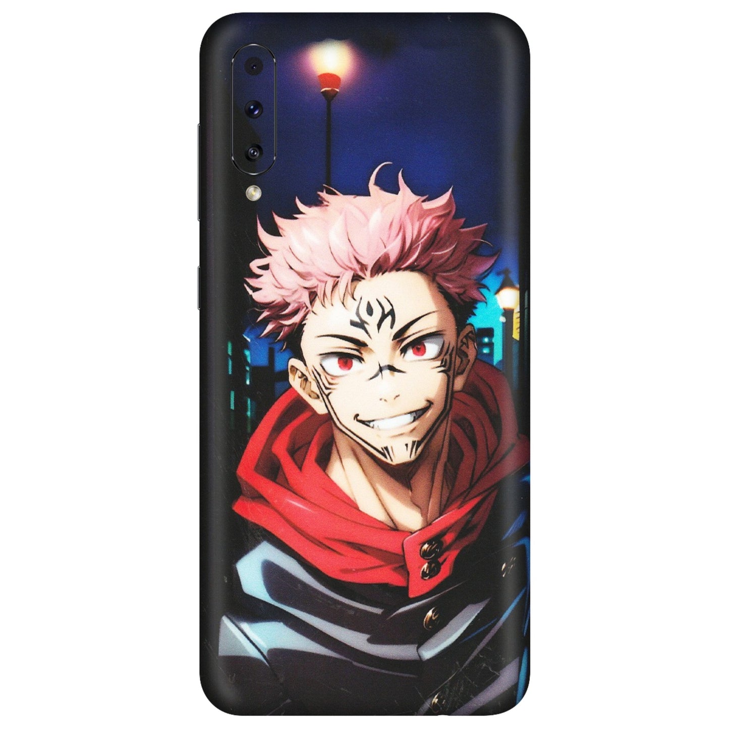 Samsung A/S Series Phone Skins (All Models) - Yuji Itadori Funny Face Anime - Matte Finish (M-152) Samsung Galaxy A70s