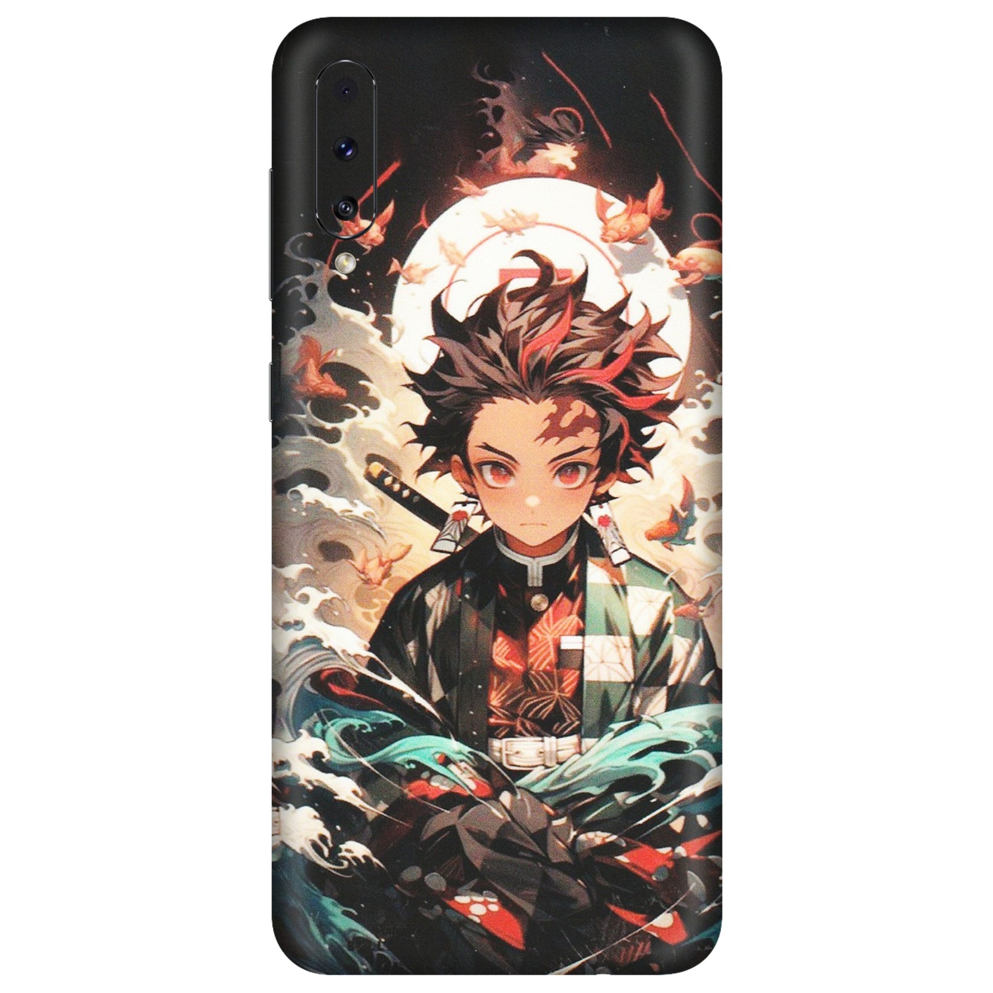 Samsung A/S Series Phone Skins (All Models) - Tanjiro Demon Slayer Anime - Matte Finish (M-158) Samsung Galaxy A70s