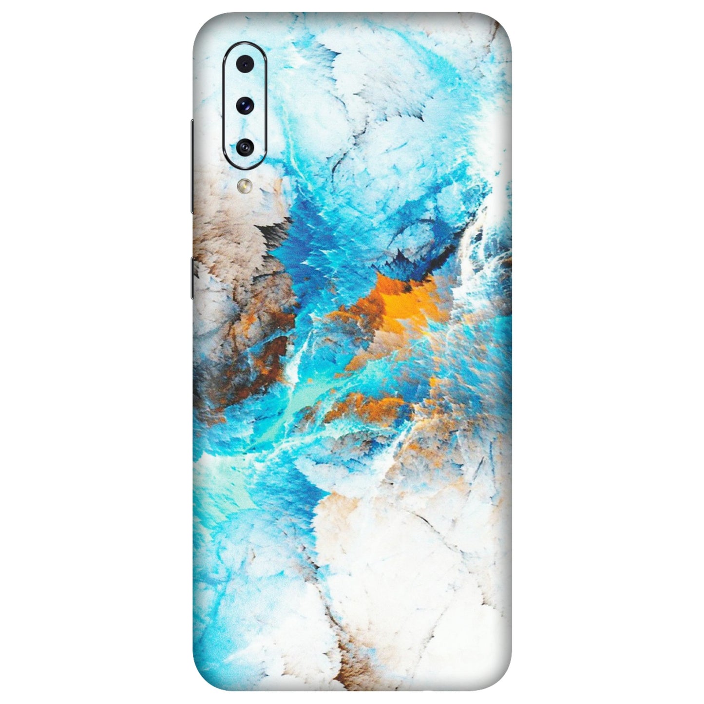 Samsung A/S Series Phone Skins (All Models) - Blue Waves Abstract - Matte Finish (M-19) Samsung Galaxy A70s