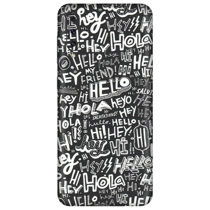 Samsung A/S Series Phone Skins (All Models) - Hi Hello Doodles - Matte Finish (M-25) Samsung Galaxy A70s