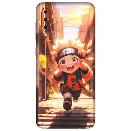 Samsung A/S Series Phone Skins (All Models) - Naruto Cute Toon Running - Matte Finish (M-04) Samsung Galaxy A70s