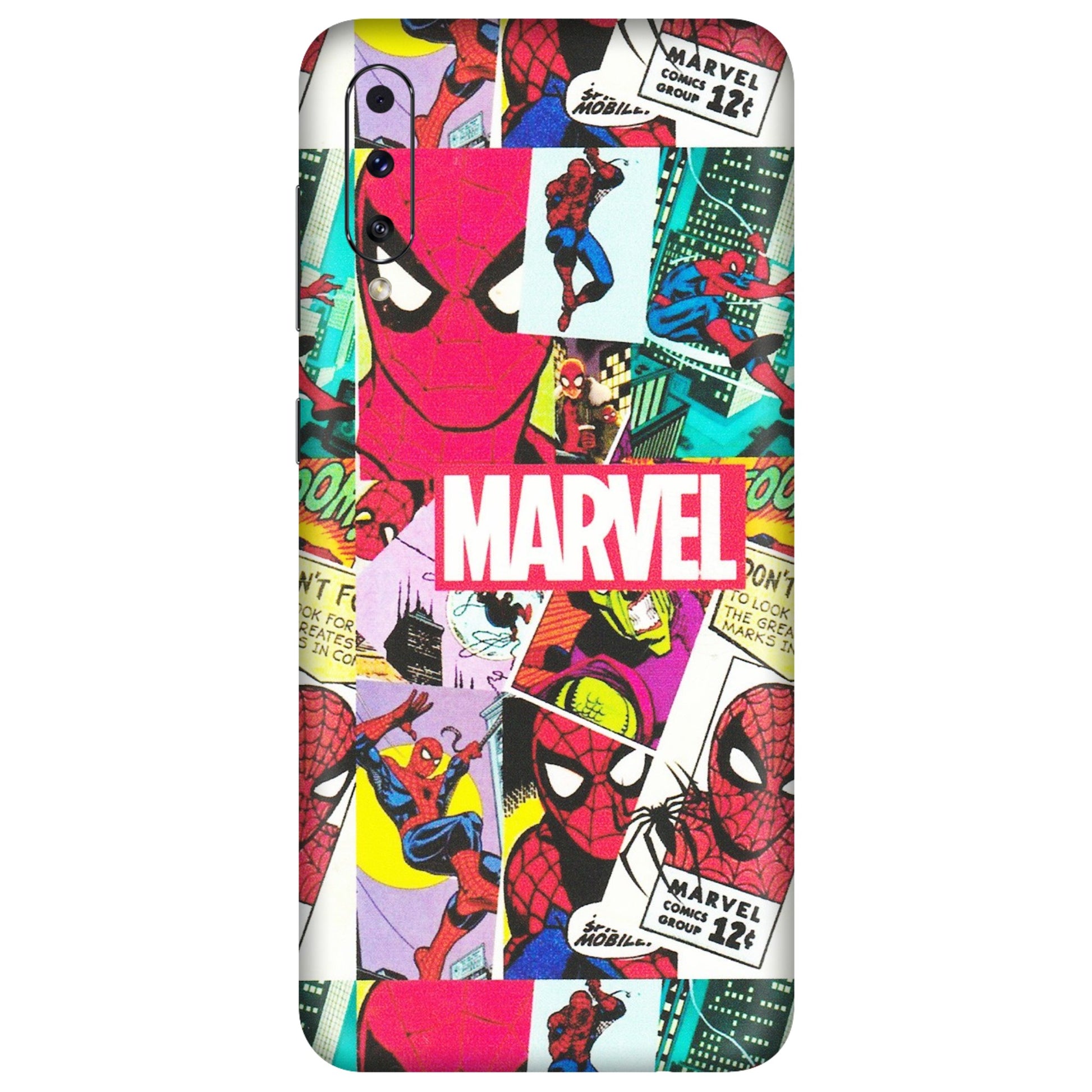 Samsung A/S Series Phone Skins (All Models) - Marvel Comic Spiderman Grafitti - Matte Finish (M-72) Samsung Galaxy A70s