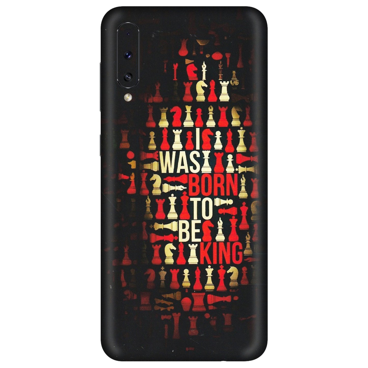Samsung A/S Series Phone Skins (All Models) - Born To Be King - Matte Finish (M-73) Samsung Galaxy A70s