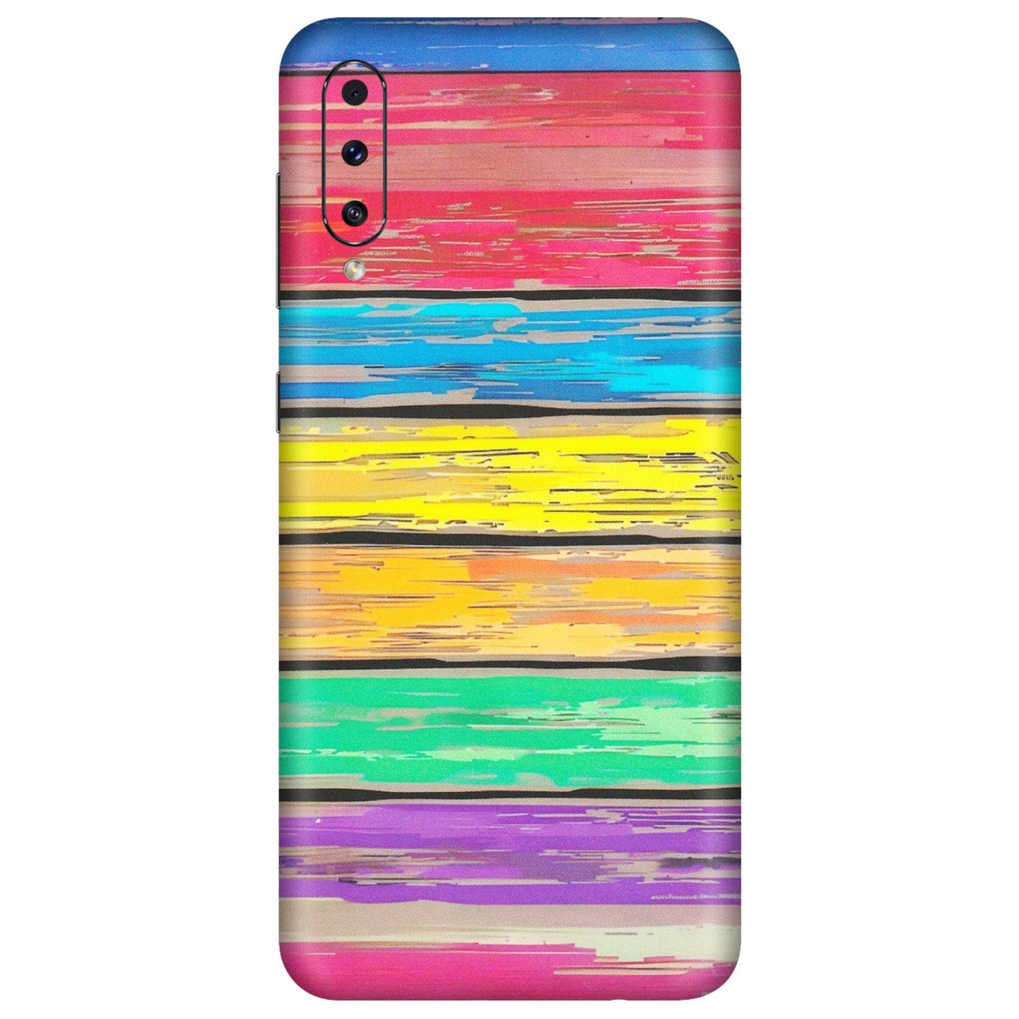Samsung A/S Series Phone Skins (All Models) - Multi Colour Wooden Wall - Matte Finish (M-96) Samsung Galaxy A70s