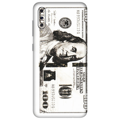 Samsung A/S Series Phone Skins (All Models) - 100 Dollar Currency - Transparent Finish (T-01) Samsung Galaxy A70s