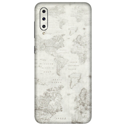 Samsung A/S Series Phone Skins (All Models) - World Travel Map - Transparent Finish (T-04) Samsung Galaxy A70s