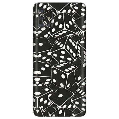 Samsung A/S Series Phone Skins (All Models) - Big Black Dices - 3D Embossed Finish (L-106) Samsung Galaxy A71