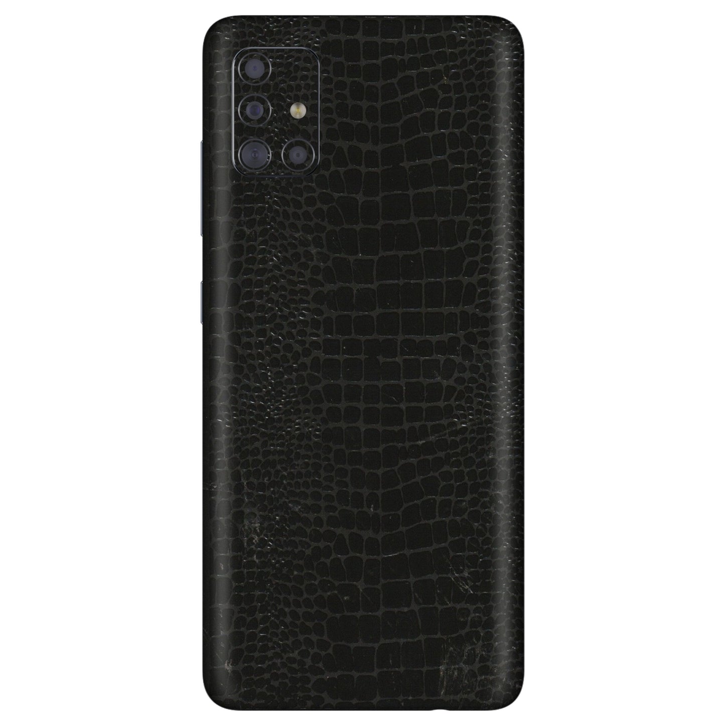 Samsung A/S Series Phone Skins (All Models) - Snake Leather Black - 3D Embossed Finish (L-107) Samsung Galaxy A71