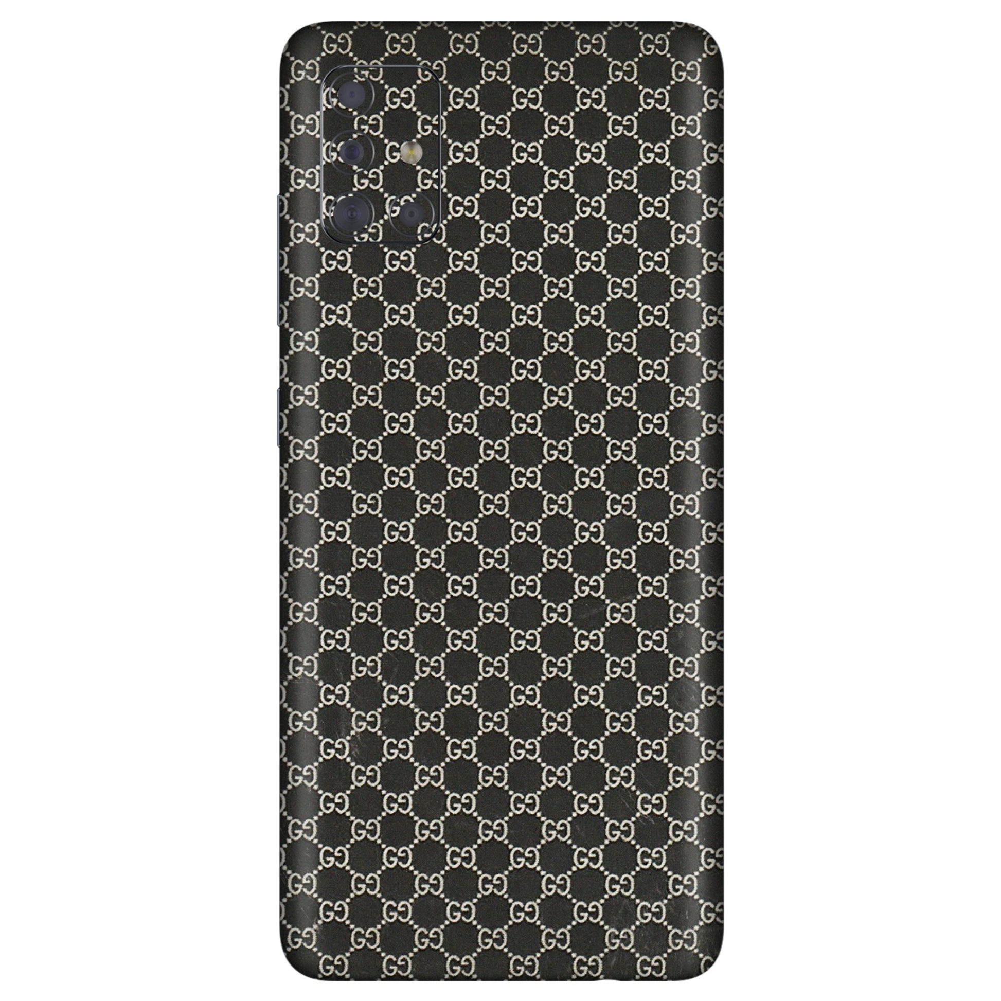 Samsung A/S Series Phone Skins (All Models) - Black G Print - 3D Embossed Finish (L-109) Samsung Galaxy A71