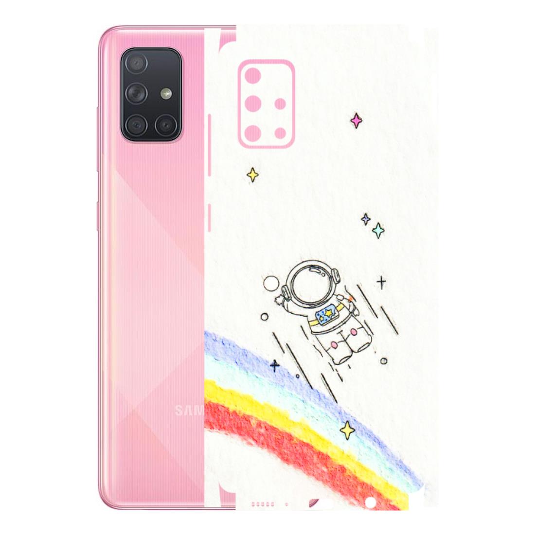 Samsung A/S Series Phone Skins (All Models) - Milkyway Astronaut - 3D Embossed Finish (L-110) Samsung Galaxy A71