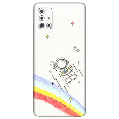 Samsung A/S Series Phone Skins (All Models) - Milkyway Astronaut - 3D Embossed Finish (L-110) Samsung Galaxy A71