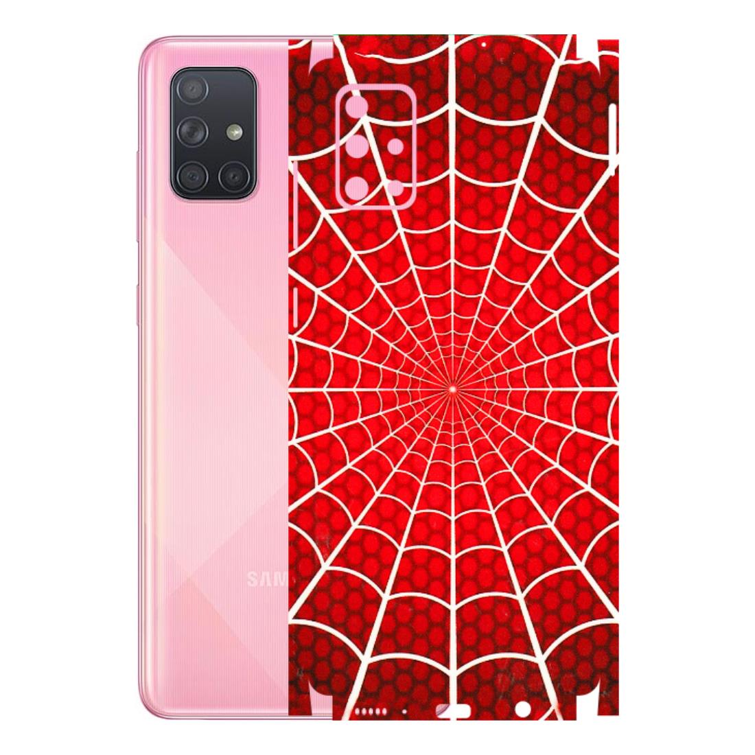 Samsung A/S Series Phone Skins (All Models) - Classic Spidey Web - 3D Embossed Finish (L-115) Samsung Galaxy A71