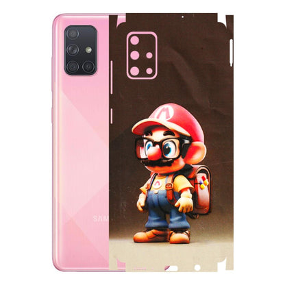 Samsung A/S Series Phone Skins (All Models) - Little Mario - 3D Embossed Finish (L-119) Samsung Galaxy A71