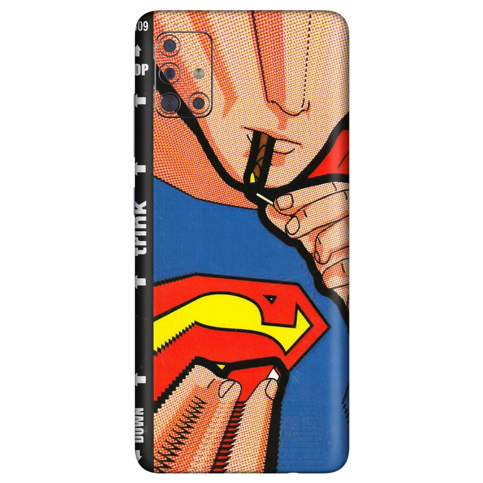 Samsung A/S Series Phone Skins (All Models) - Superman Sutta - 3D Embossed Finish (L-130) Samsung Galaxy A71