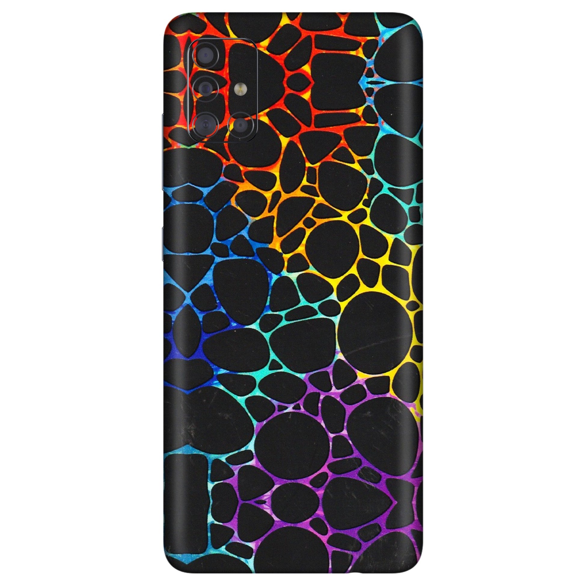 Samsung A/S Series Phone Skins (All Models) - Abstract Art MultiColour - 3D Embossed Finish (L-133) Samsung Galaxy A71