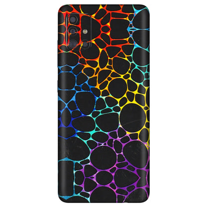 Samsung A/S Series Phone Skins (All Models) - Abstract Art MultiColour - 3D Embossed Finish (L-133) Samsung Galaxy A71