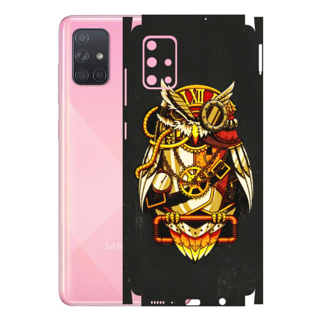 Samsung A/S Series Phone Skins (All Models) - Classy Smart Owl - 3D Embossed Finish (L-144) Samsung Galaxy A71