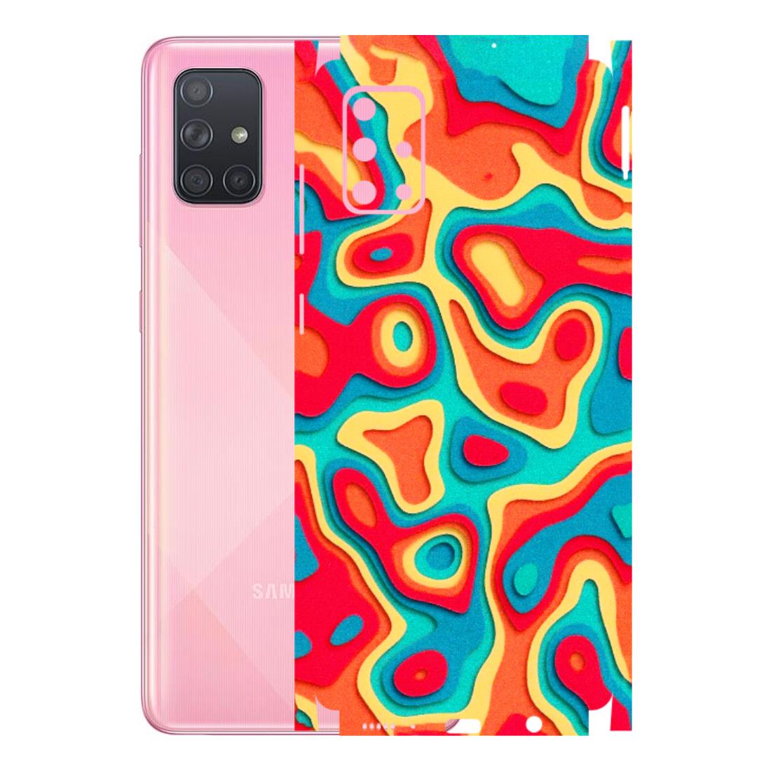 Samsung A/S Series Phone Skins (All Models) - Abstract Swirl - 3D Embossed Finish (L-150) Samsung Galaxy A71