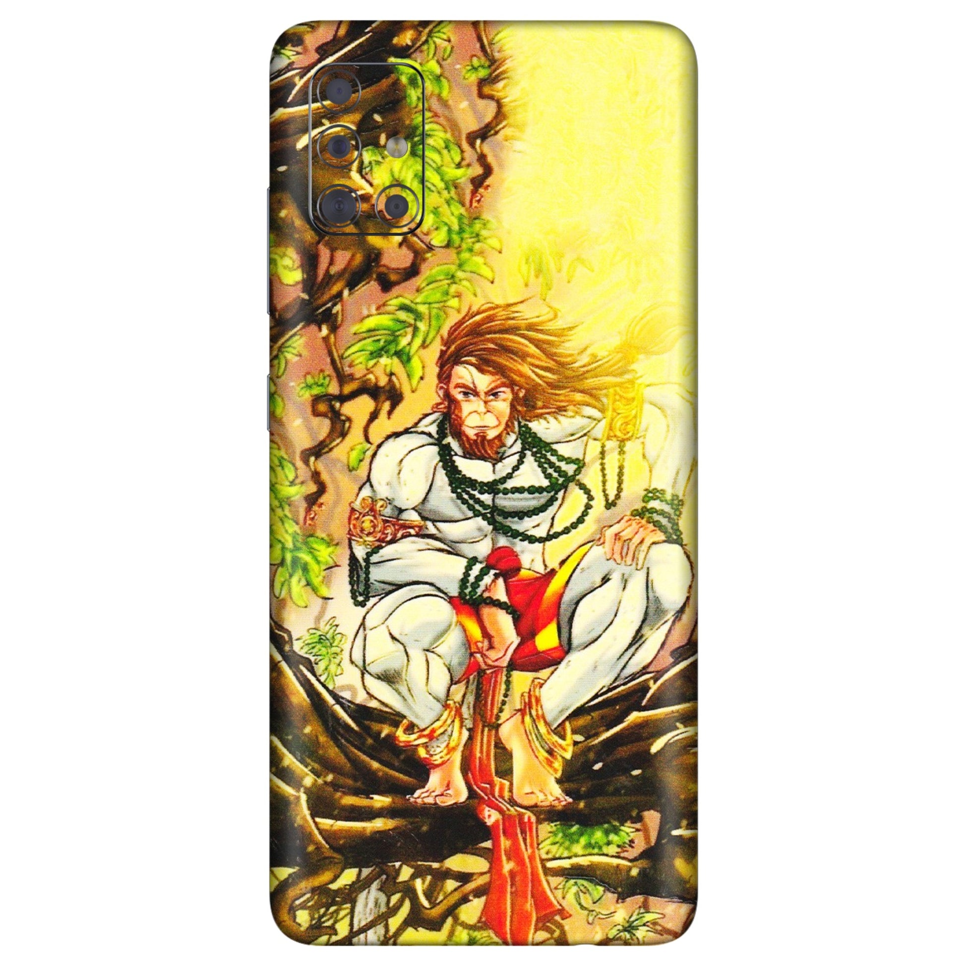 Samsung A/S Series Phone Skins (All Models) - Lord Hanuman - 3D Embossed Finish (L-152) Samsung Galaxy A71