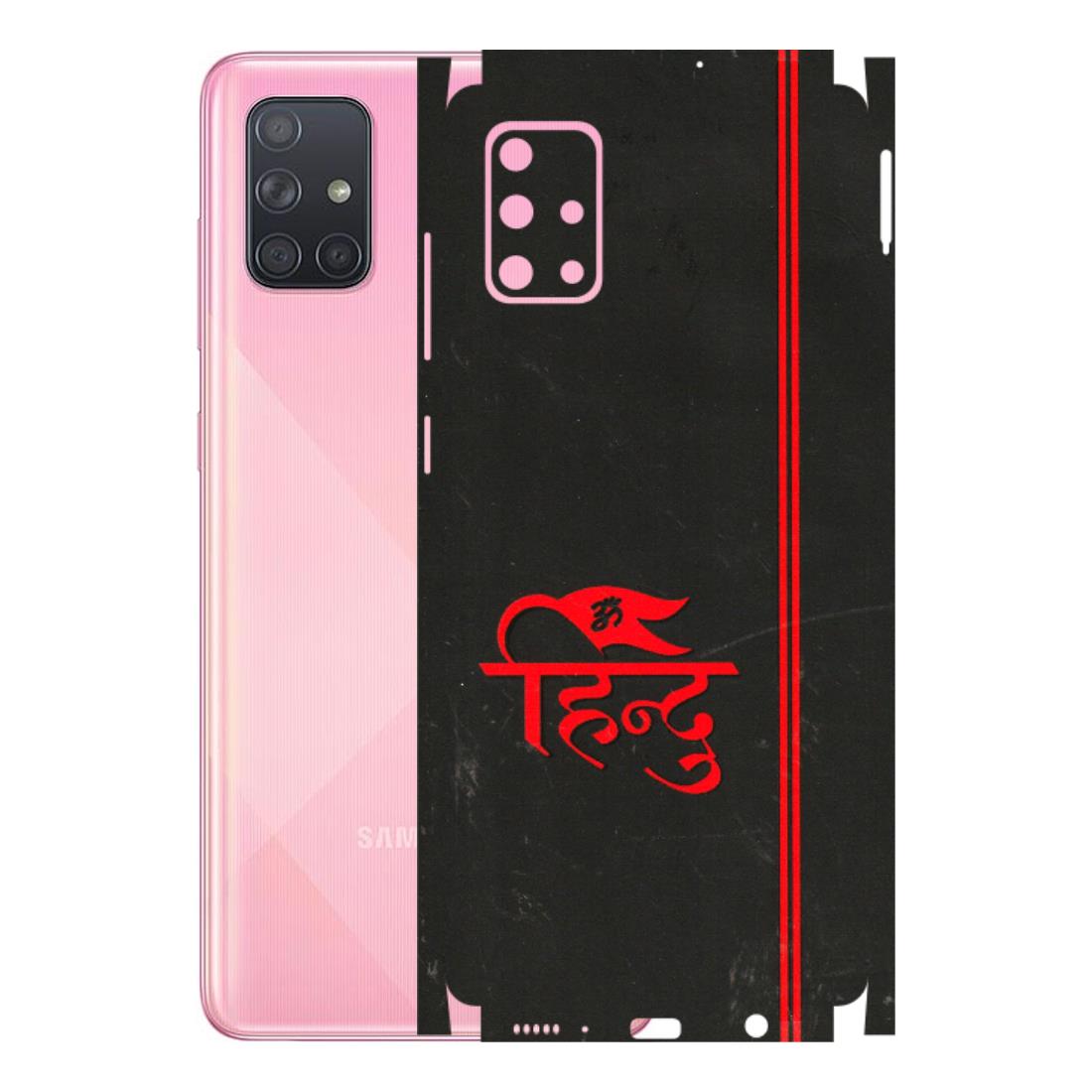 Samsung A/S Series Phone Skins (All Models) - Hindu Black - 3D Embossed Finish (L-153) Samsung Galaxy A71