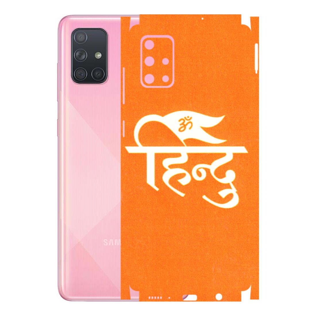 Samsung A/S Series Phone Skins (All Models) - Hindu Kesari - 3D Embossed Finish (L-154) Samsung Galaxy A71