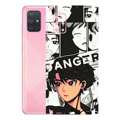 Samsung A/S Series Phone Skins (All Models) - Danger Anime - 3D Embossed Finish (L-155) Samsung Galaxy A71