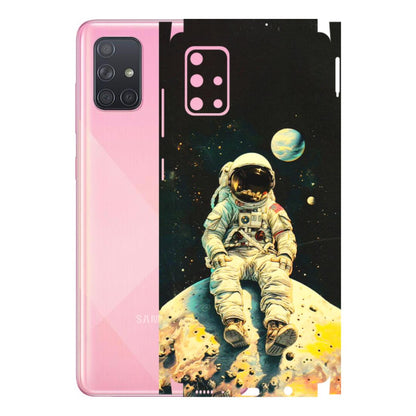Samsung A/S Series Phone Skins (All Models) - Astronaut in Space - 3D Embossed Finish (L-16) Samsung Galaxy A71