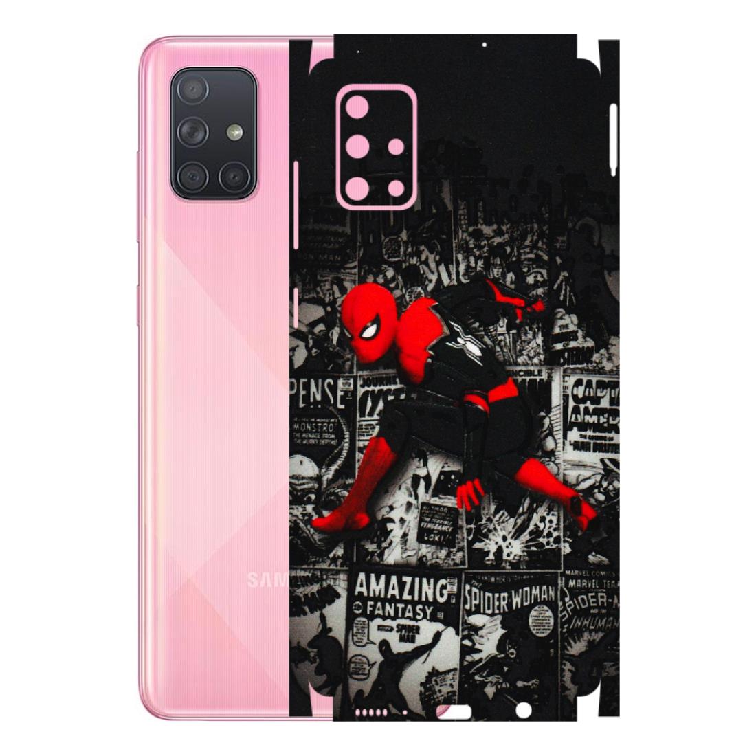 Samsung A/S Series Phone Skins (All Models) - SpiderMan New - 3D Embossed Finish (L-162) Samsung Galaxy A71