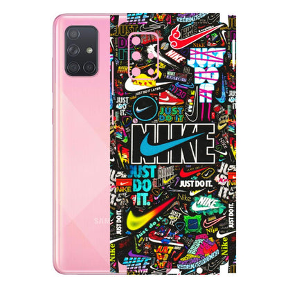 Samsung A/S Series Phone Skins (All Models) - Just Do It Doodles - 3D Embossed Finish (L-166) Samsung Galaxy A71