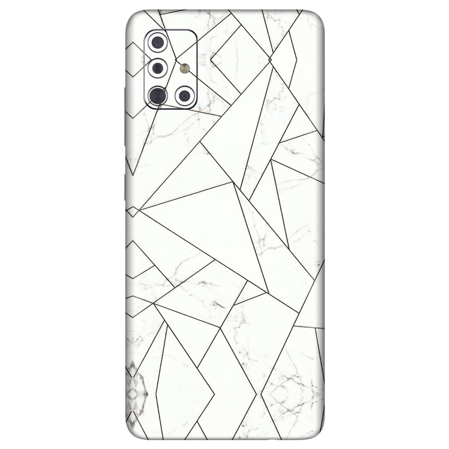 Samsung A/S Series Phone Skins (All Models) - Luxury White Marble Effect - 3D Embossed Finish (L-168) Samsung Galaxy A71
