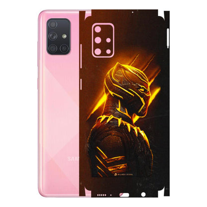 Samsung A/S Series Phone Skins (All Models) - Gold Black Panther - 3D Embossed Finish (L-181) Samsung Galaxy A71