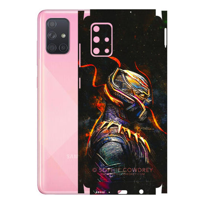 Samsung A/S Series Phone Skins (All Models) - Black Panther - 3D Embossed Finish (L-190) Samsung Galaxy A71