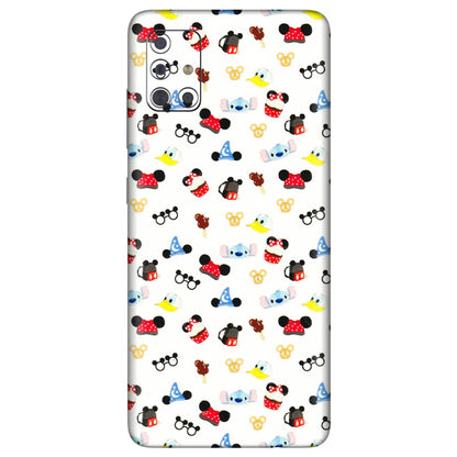 Samsung A/S Series Phone Skins (All Models) - Minnie Mouse & Donald Doodles s - 3D Embossed Finish (L-194) Samsung Galaxy A71