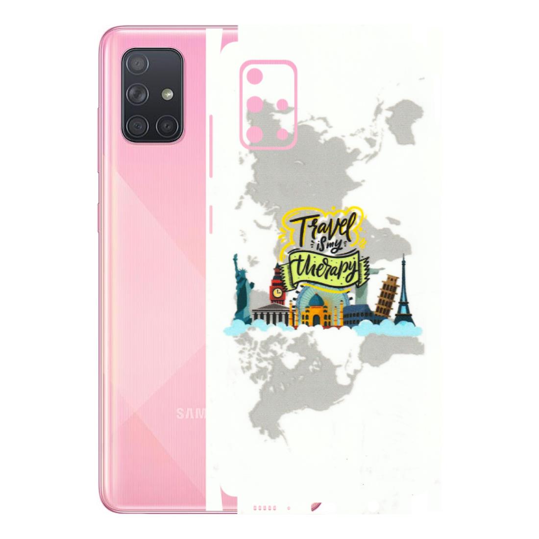 Samsung A/S Series Phone Skins (All Models) - Travel Therapy - 3D Embossed Finish (L-199) Samsung Galaxy A71