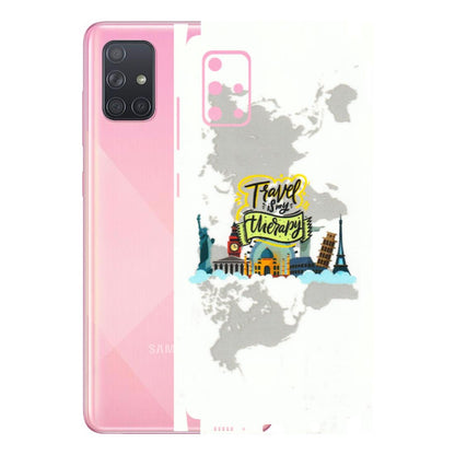 Samsung A/S Series Phone Skins (All Models) - Travel Therapy - 3D Embossed Finish (L-199) Samsung Galaxy A71