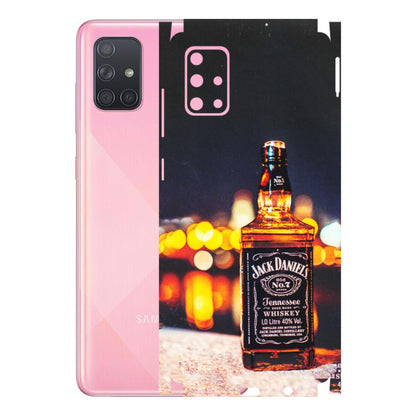 Samsung A/S Series Phone Skins (All Models) - JD Whiskey Bottle - 3D Embossed Finish (L-20) Samsung Galaxy A71