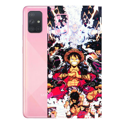 Samsung A/S Series Phone Skins (All Models) - Luffy Anime Character - 3D Embossed Finish (L-203) Samsung Galaxy A71