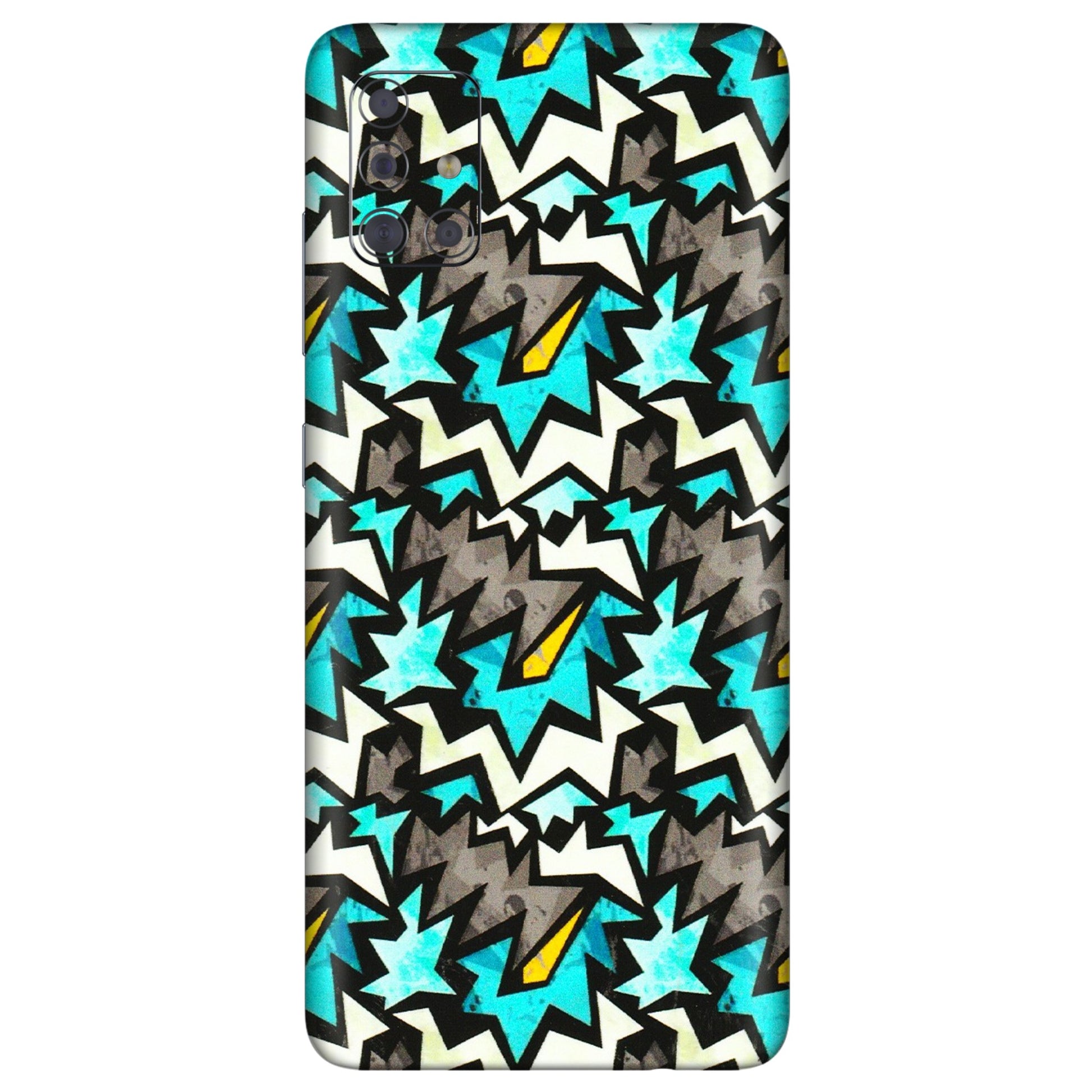 Samsung A/S Series Phone Skins (All Models) - Funky Zig Zag - 3D Embossed Finish (L-223) Samsung Galaxy A71